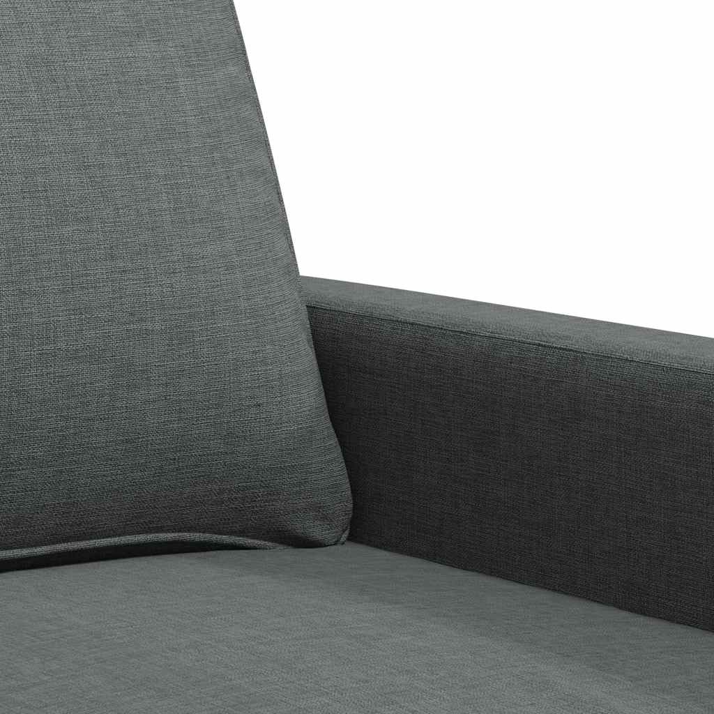 2-Sitzer-Sofa Dunkelgrau 120 cm Stoff