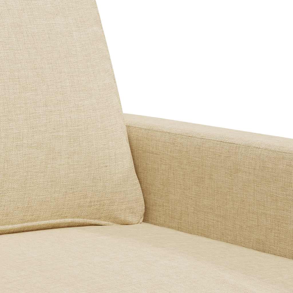 2-Sitzer-Sofa Creme 120 cm Stoff