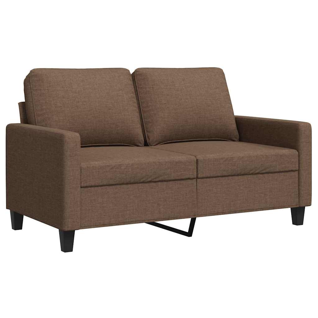 2-Sitzer-Sofa Braun 120 cm Stoff