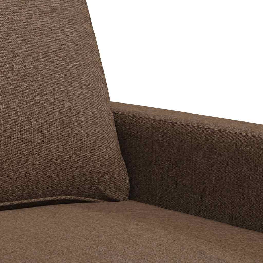 2-Sitzer-Sofa Braun 120 cm Stoff
