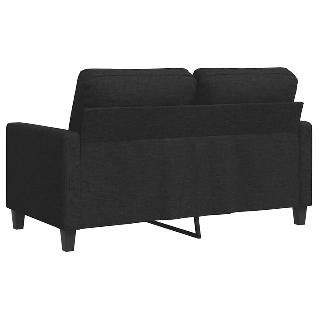 2-Sitzer-Sofa Schwarz 120 cm Stoff