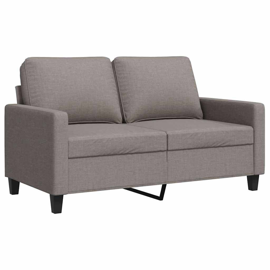 2-Sitzer-Sofa Taupe 120 cm Stoff