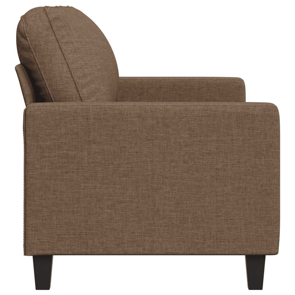 2-Sitzer-Sofa Braun 140 cm Stoff