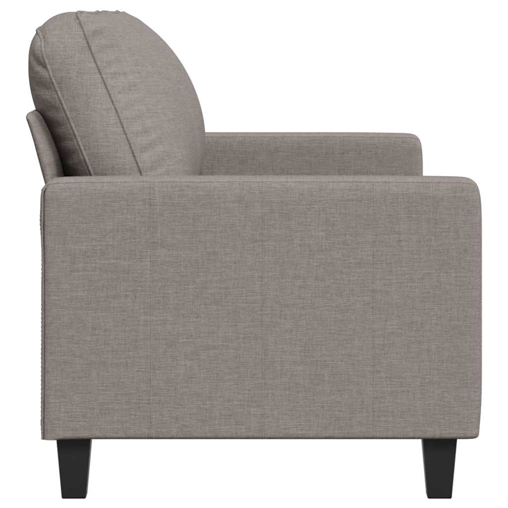 2-Sitzer-Sofa Taupe 140 cm Stoff