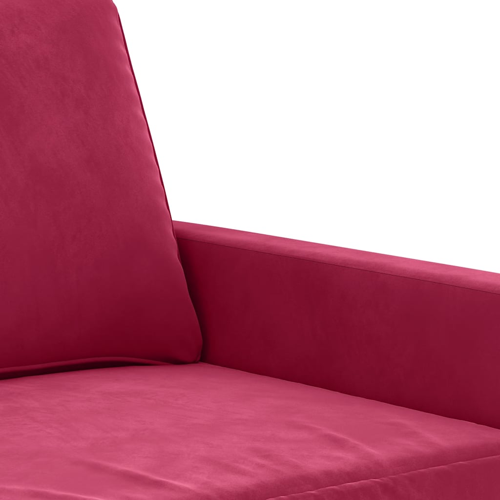 Sessel Weinrot 60 cm Samt