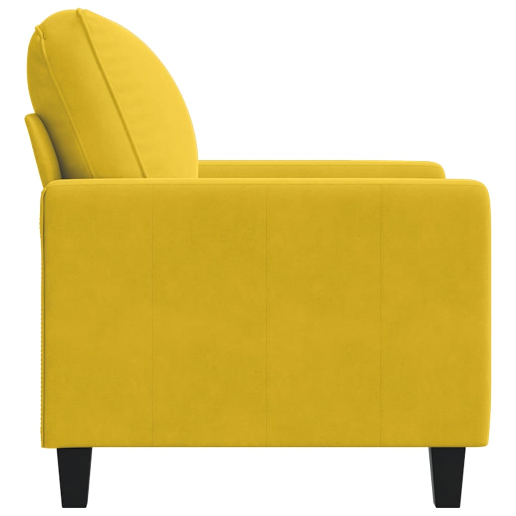 Sessel Gelb 60 cm Samt