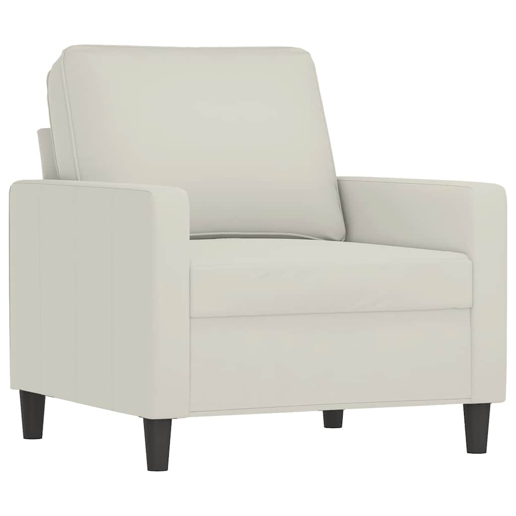 Sessel Creme 60 cm Samt