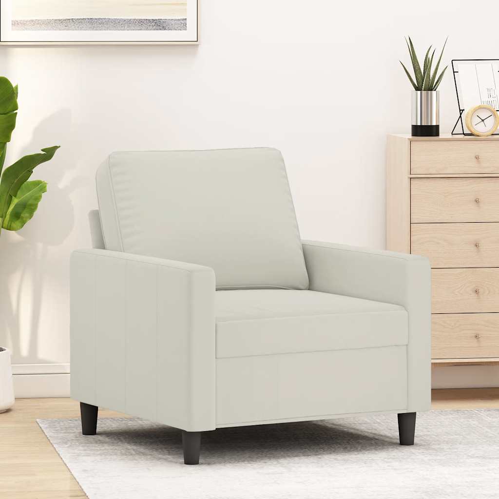 Sessel Creme 60 cm Samt