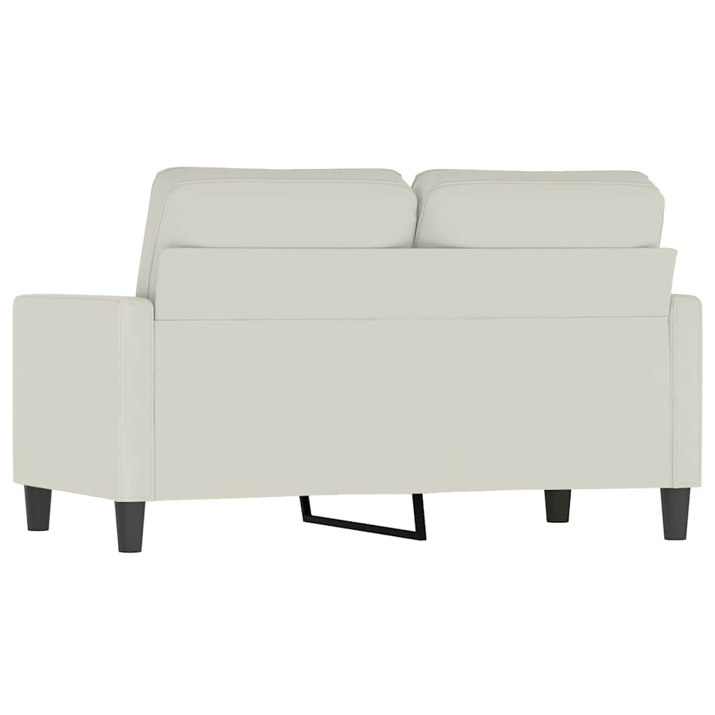 2-Sitzer-Sofa Creme 120 cm Samt