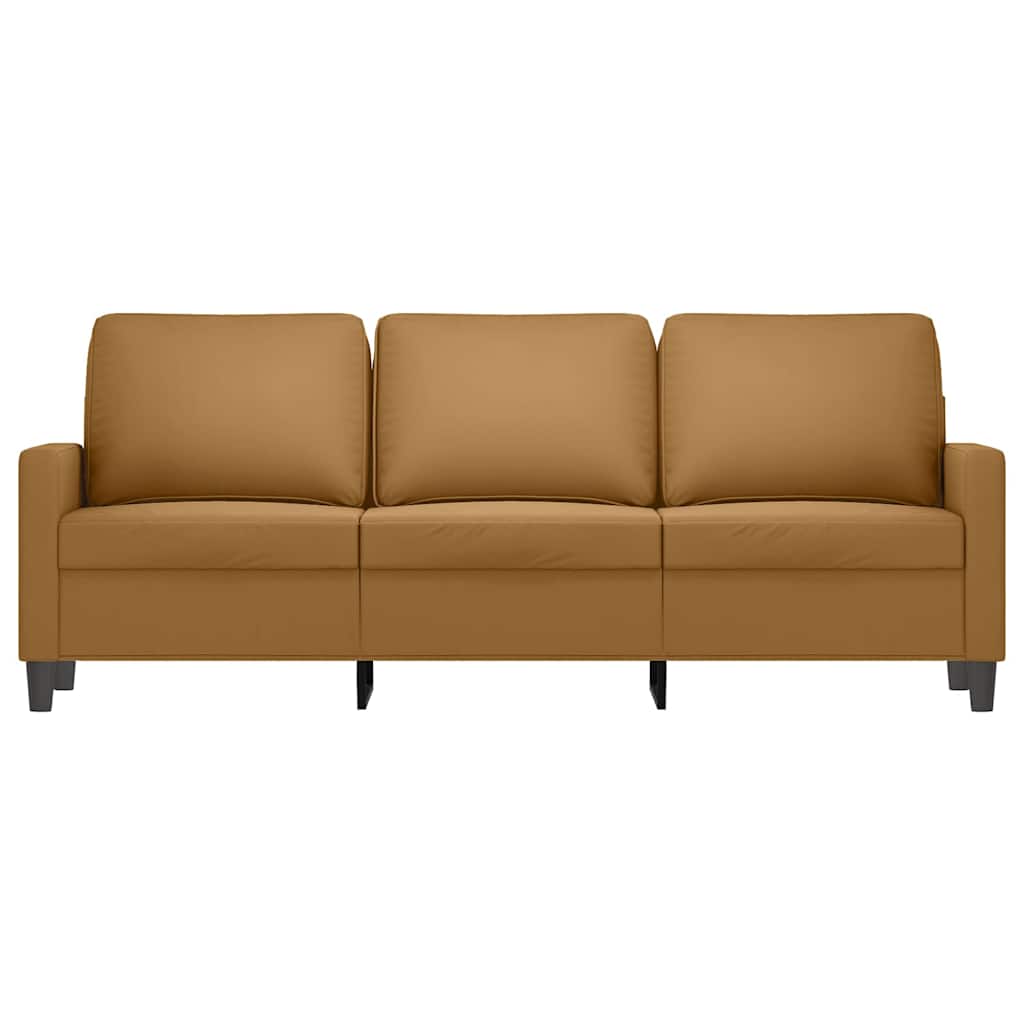 3-Sitzer-Sofa Braun 180 cm Samt