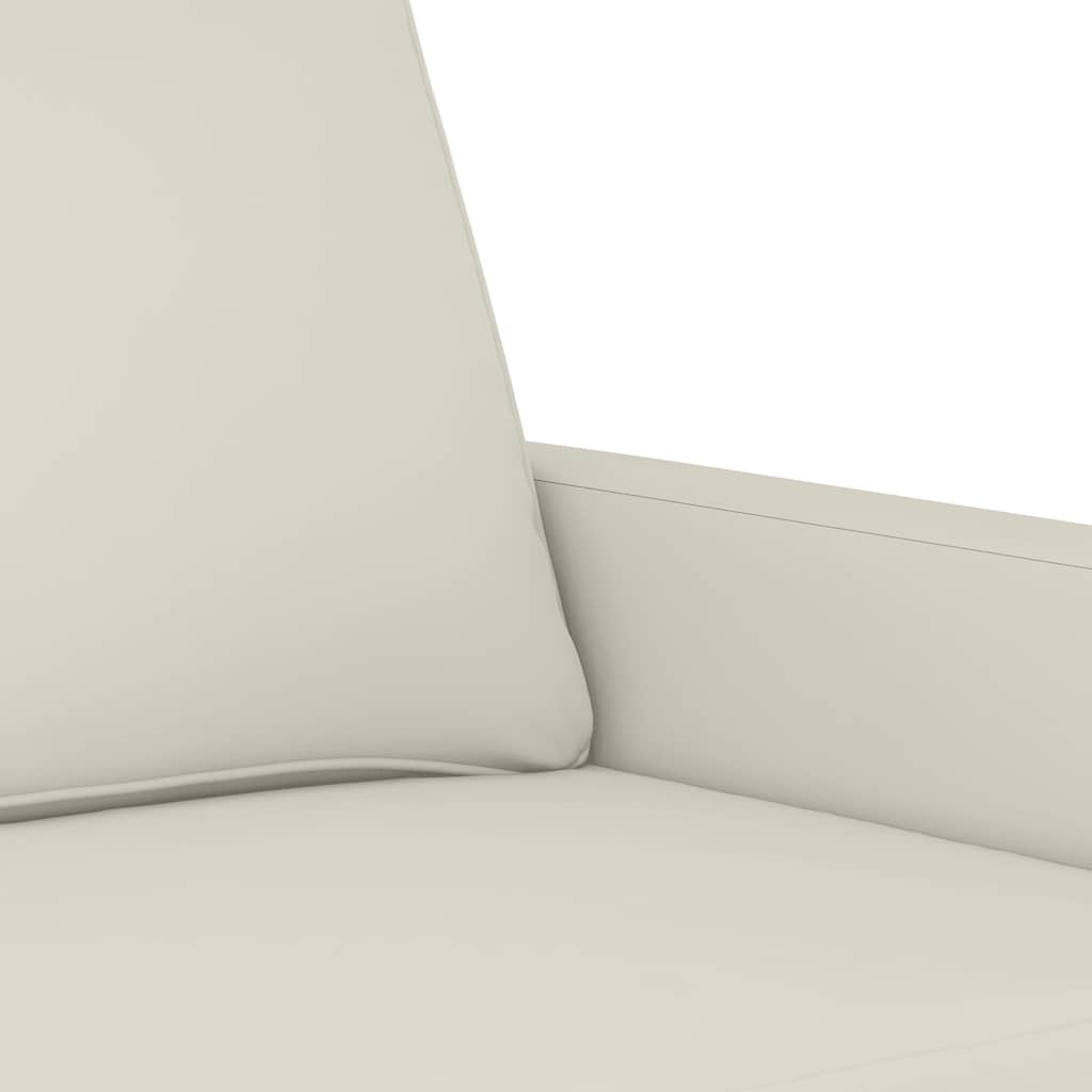3-Sitzer-Sofa Creme 180 cm Samt