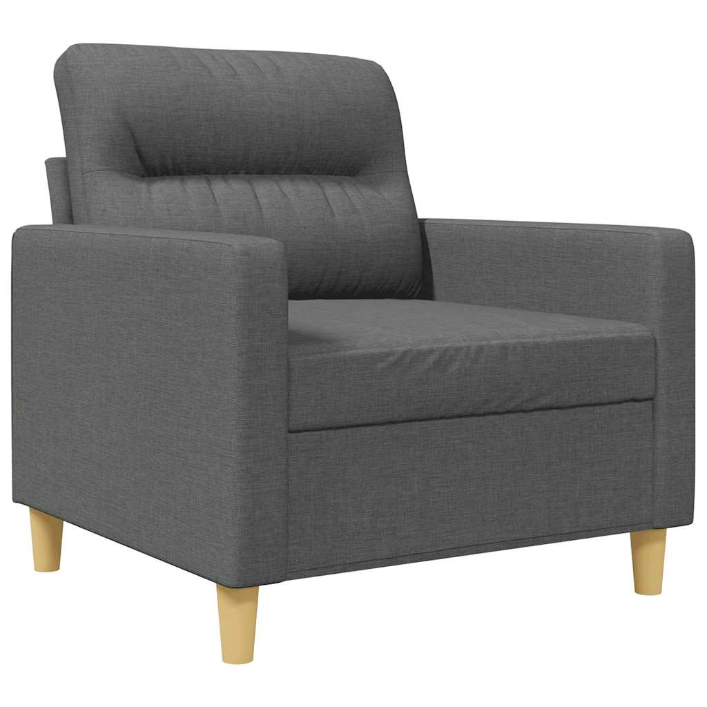 Sofasessel Dunkelgrau 60 cm Stoff