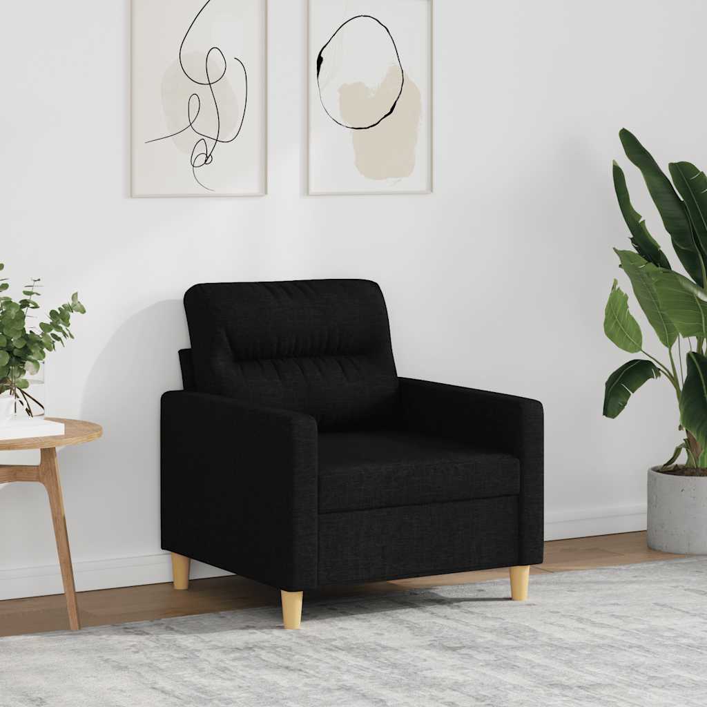 Sofasessel Schwarz 60 cm Stoff