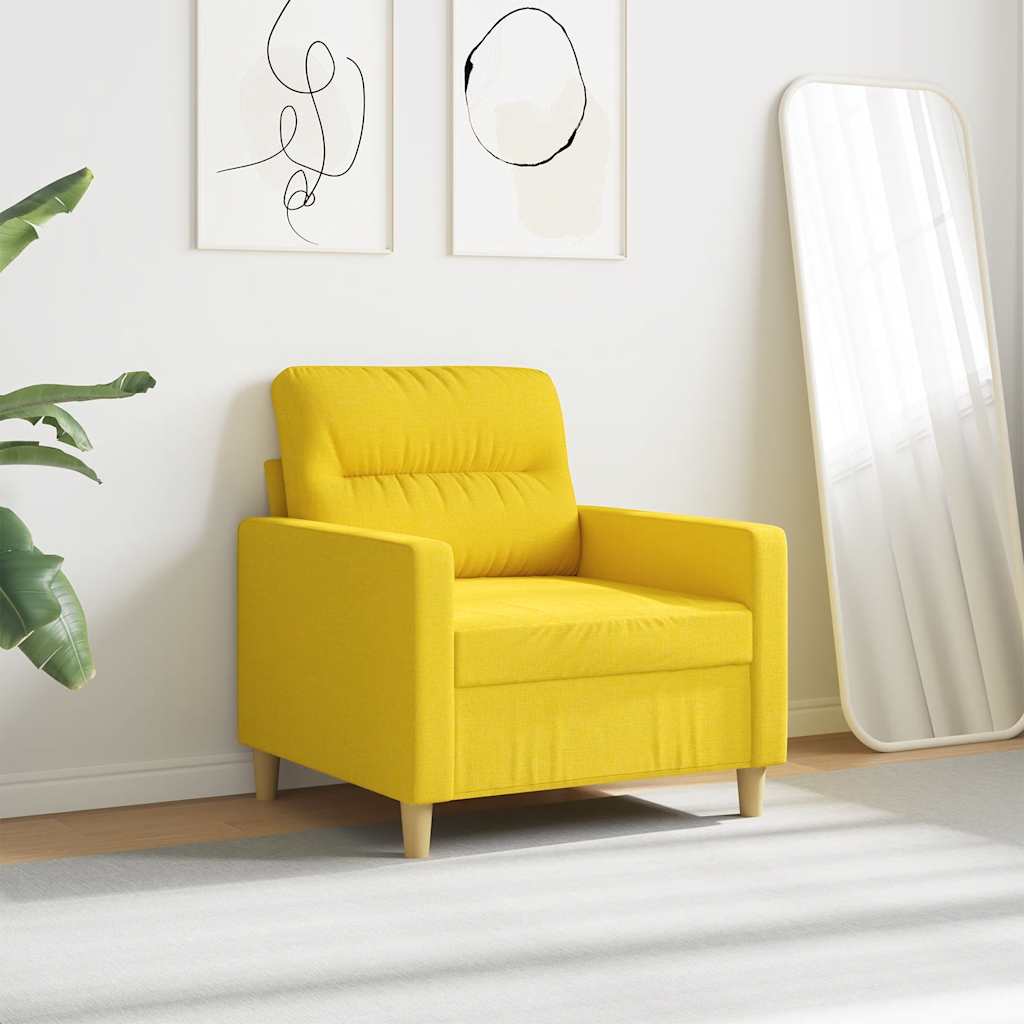 Sofasessel Hellgelb 60 cm Stoff