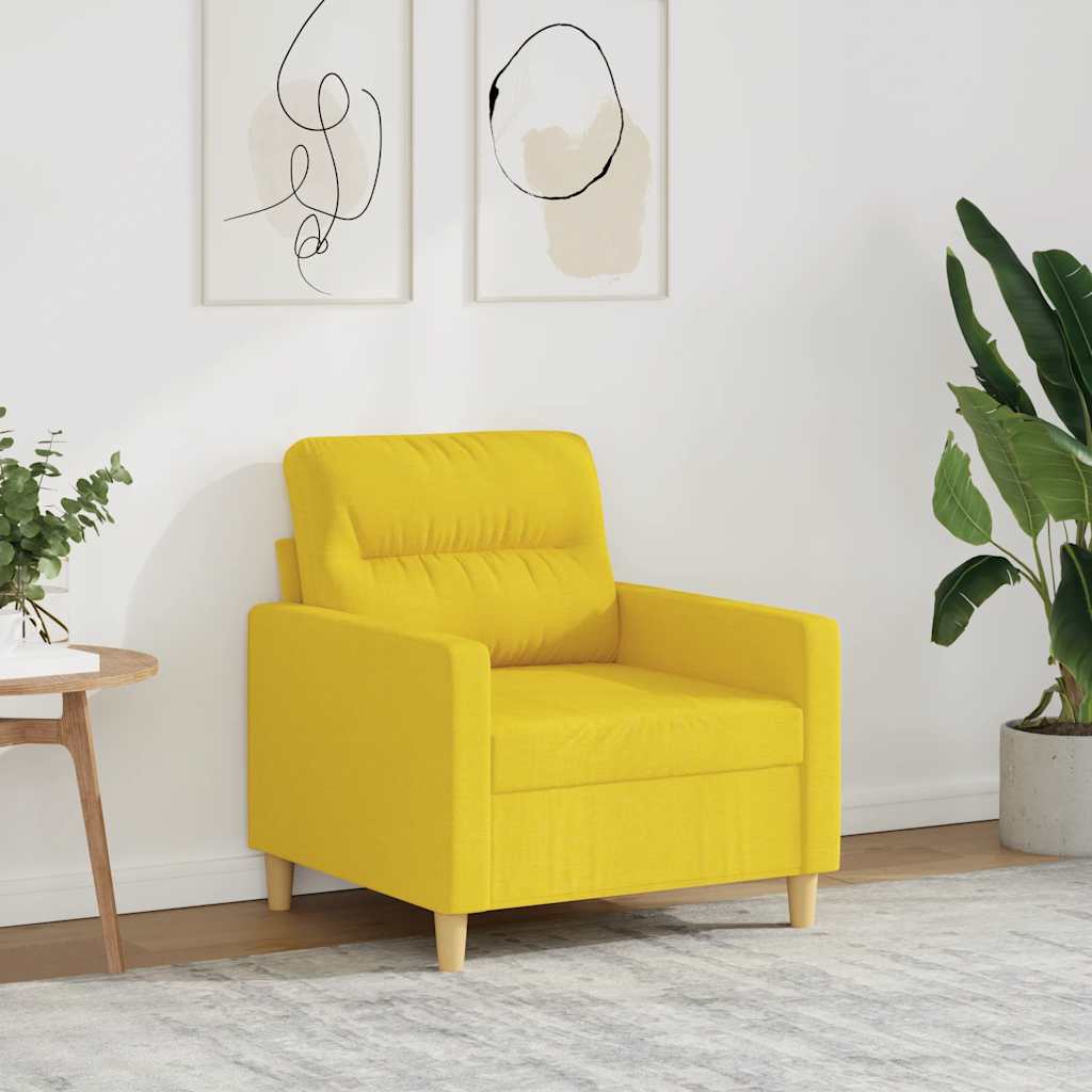 Sofasessel Hellgelb 60 cm Stoff