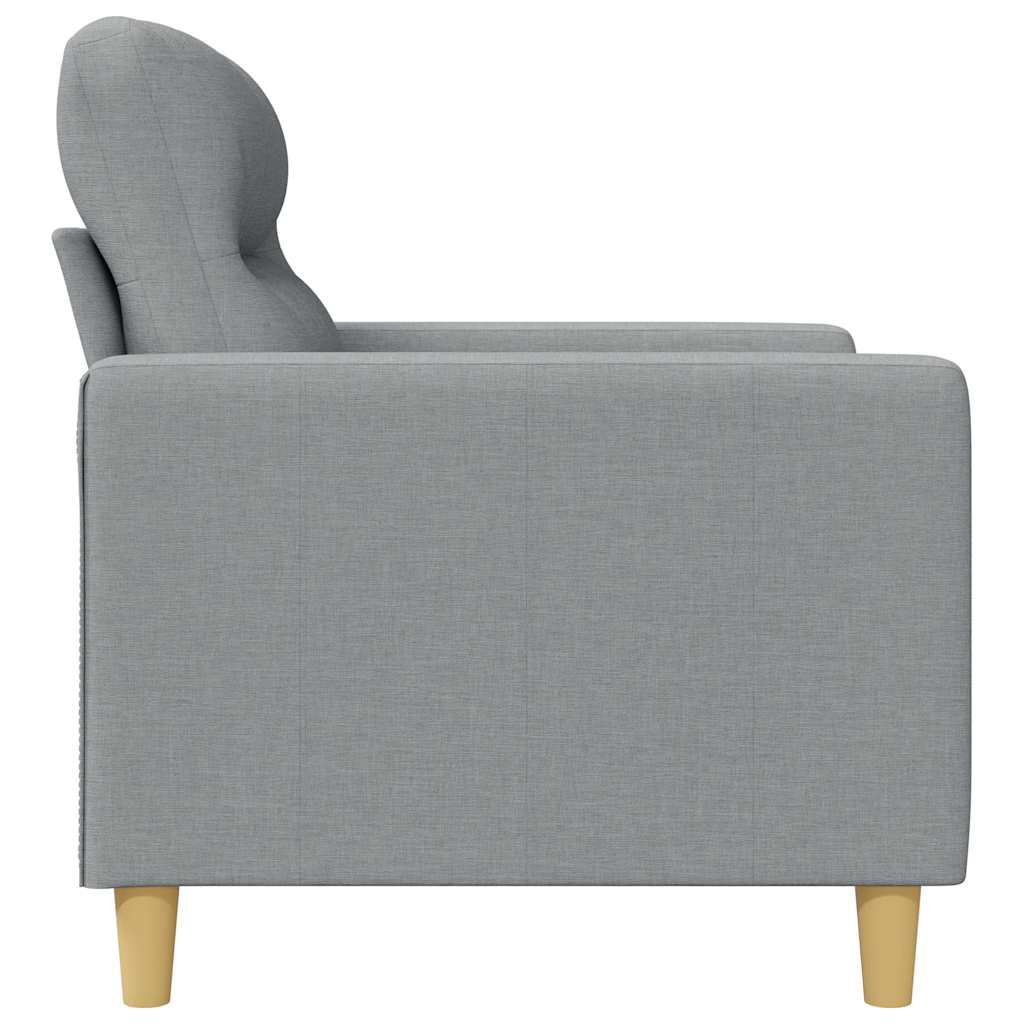2-Sitzer-Sofa Hellgrau 120 cm Stoff