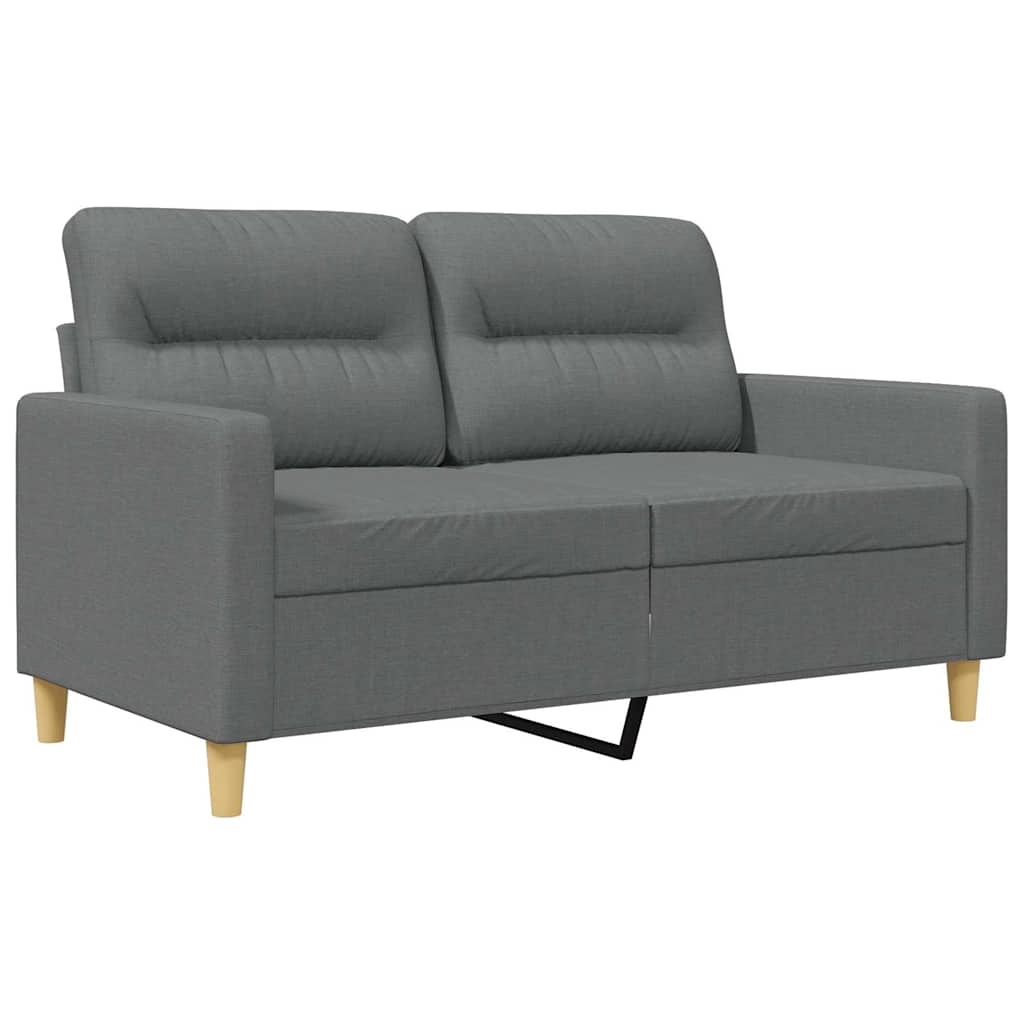 2-Sitzer-Sofa Dunkelgrau 120 cm Stoff