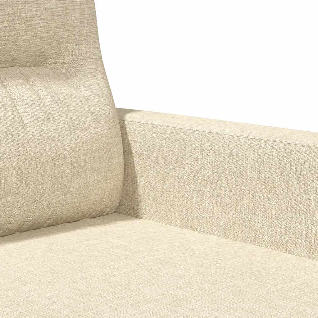 2-Sitzer-Sofa Creme 120 cm Stoff