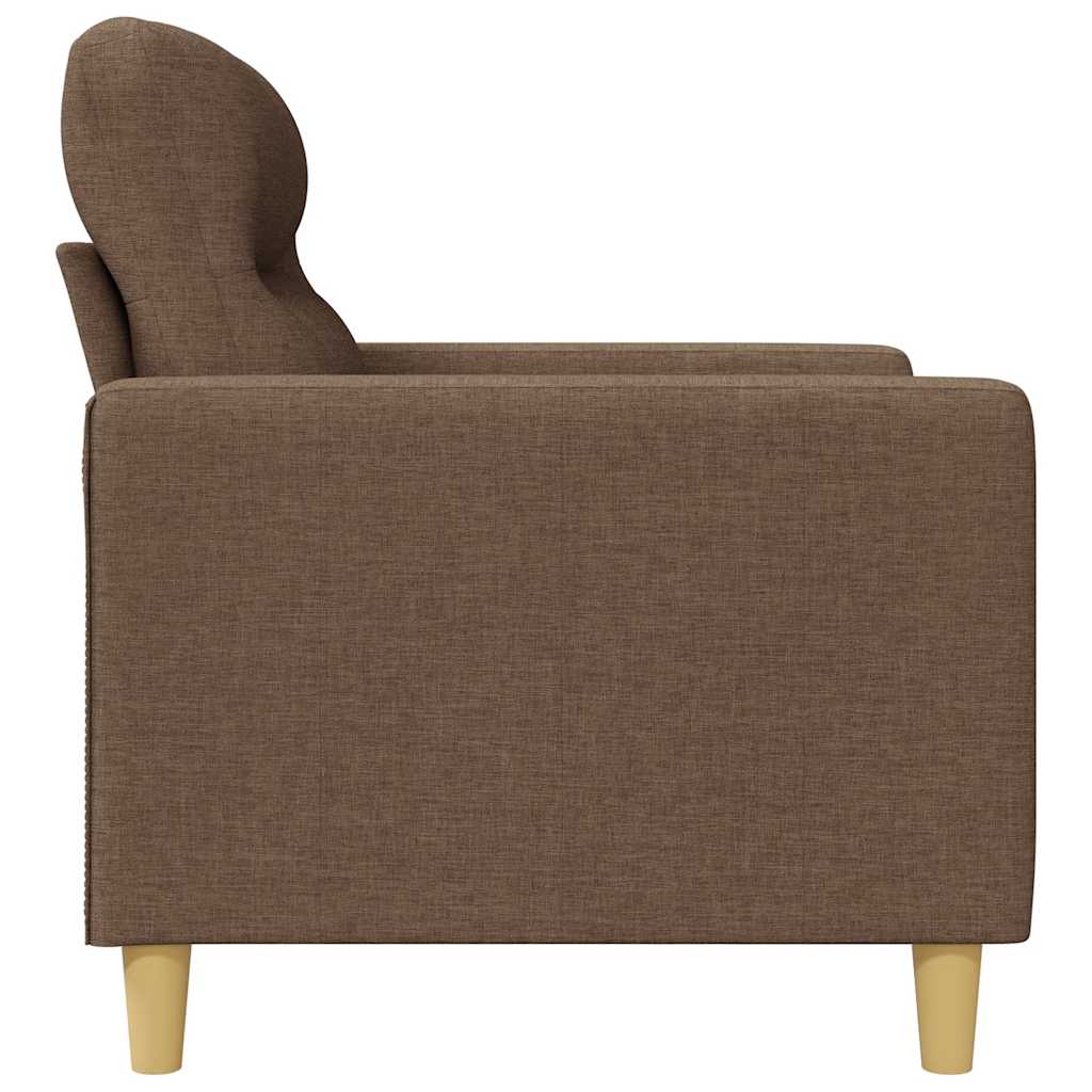 2-Sitzer-Sofa Braun 120 cm Stoff