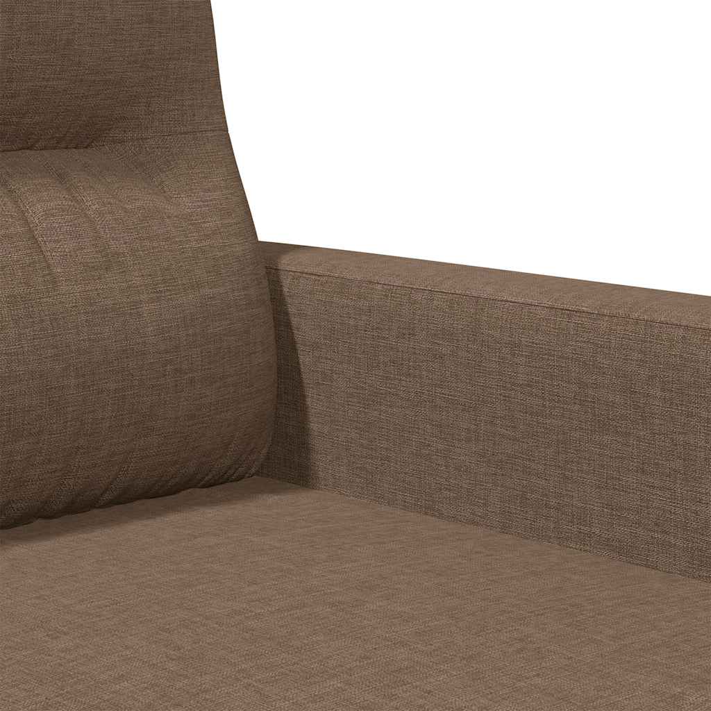 2-Sitzer-Sofa Braun 120 cm Stoff