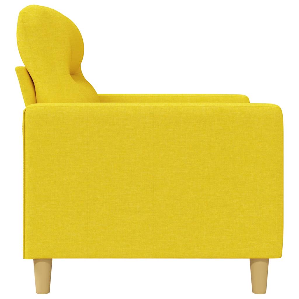 2-Sitzer-Sofa Hellgelb 120 cm Stoff