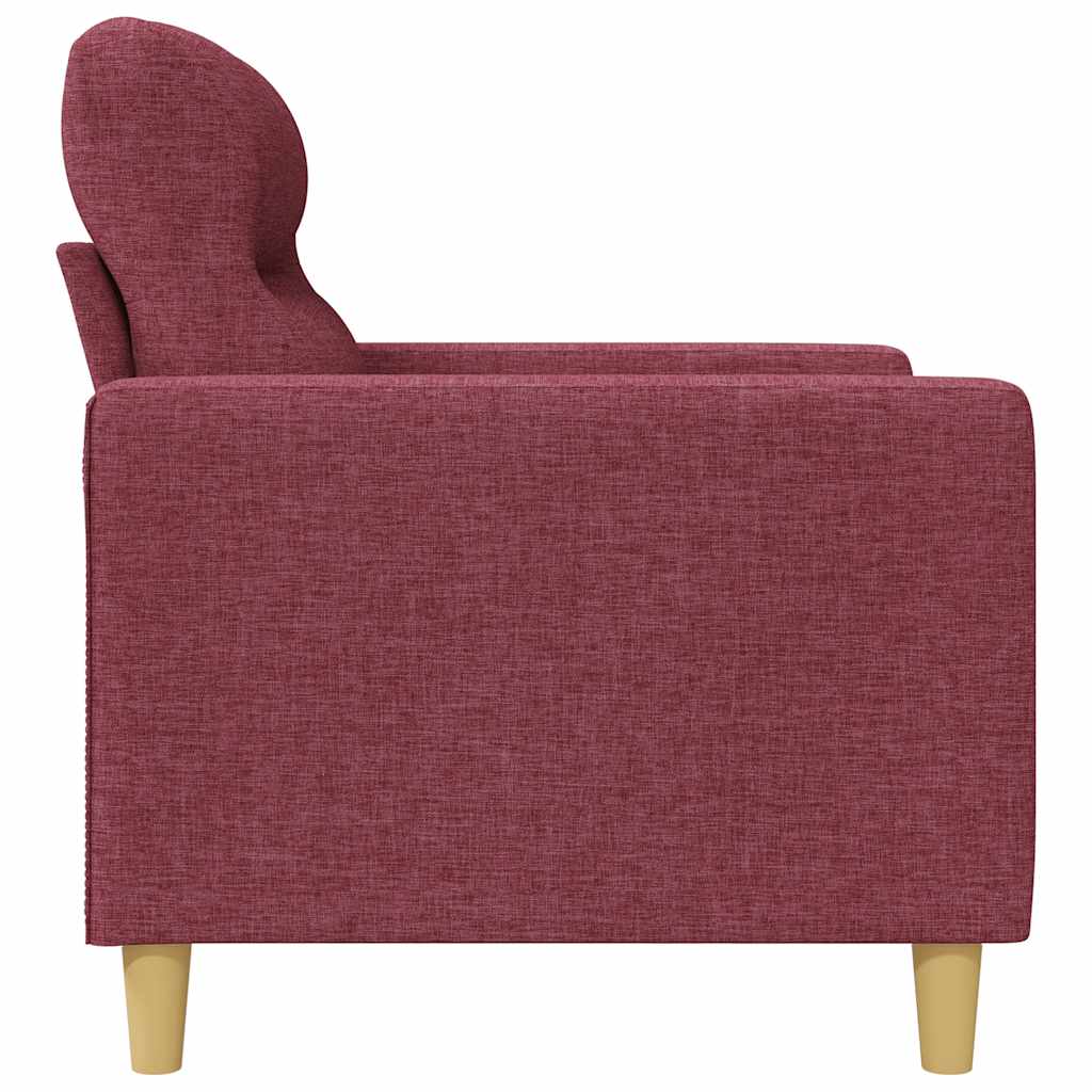 2-Sitzer-Sofa Weinrot 120 cm Stoff