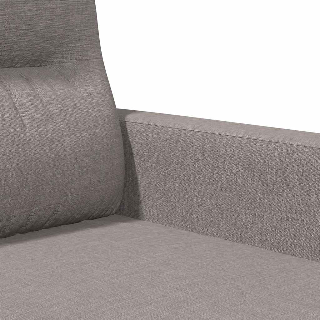 2-Sitzer-Sofa Taupe 120 cm Stoff