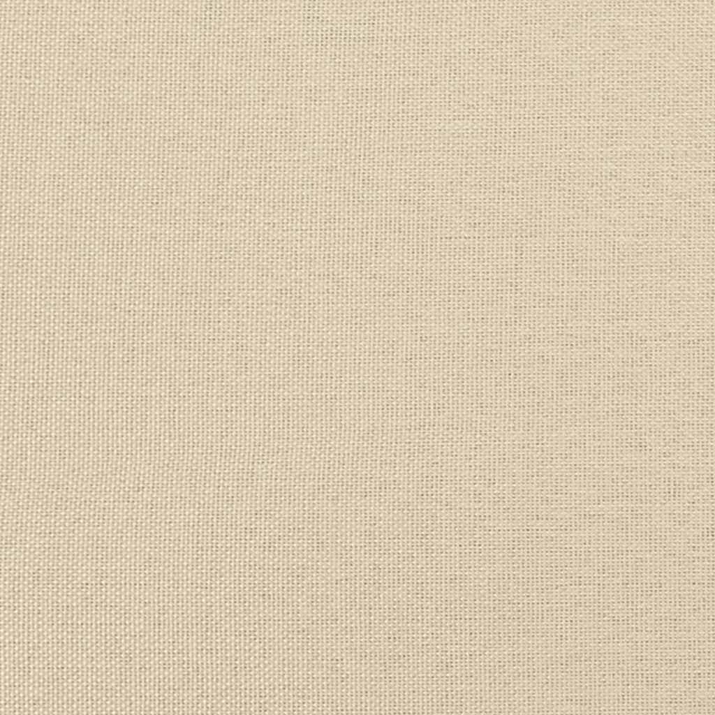 2-Sitzer-Sofa Creme 140 cm Stoff