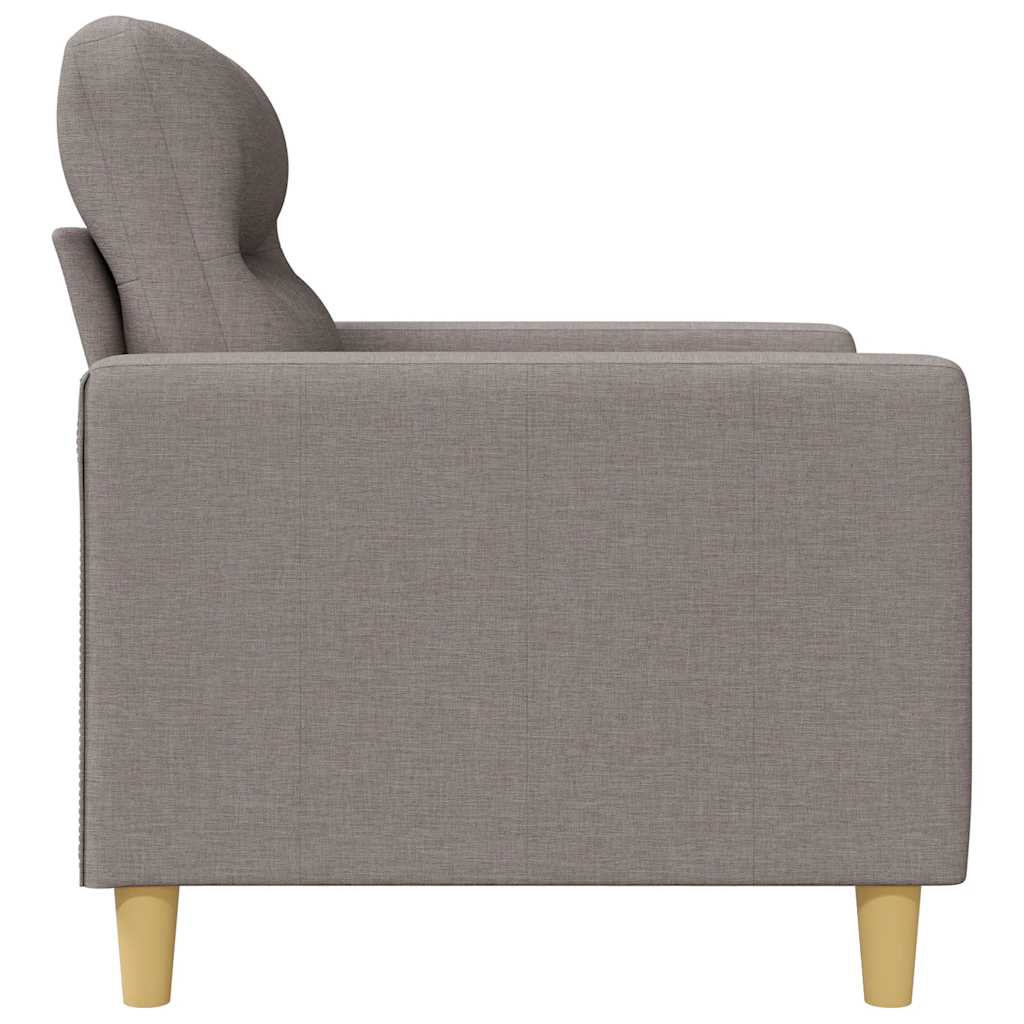 2-Sitzer-Sofa Taupe 140 cm Stoff