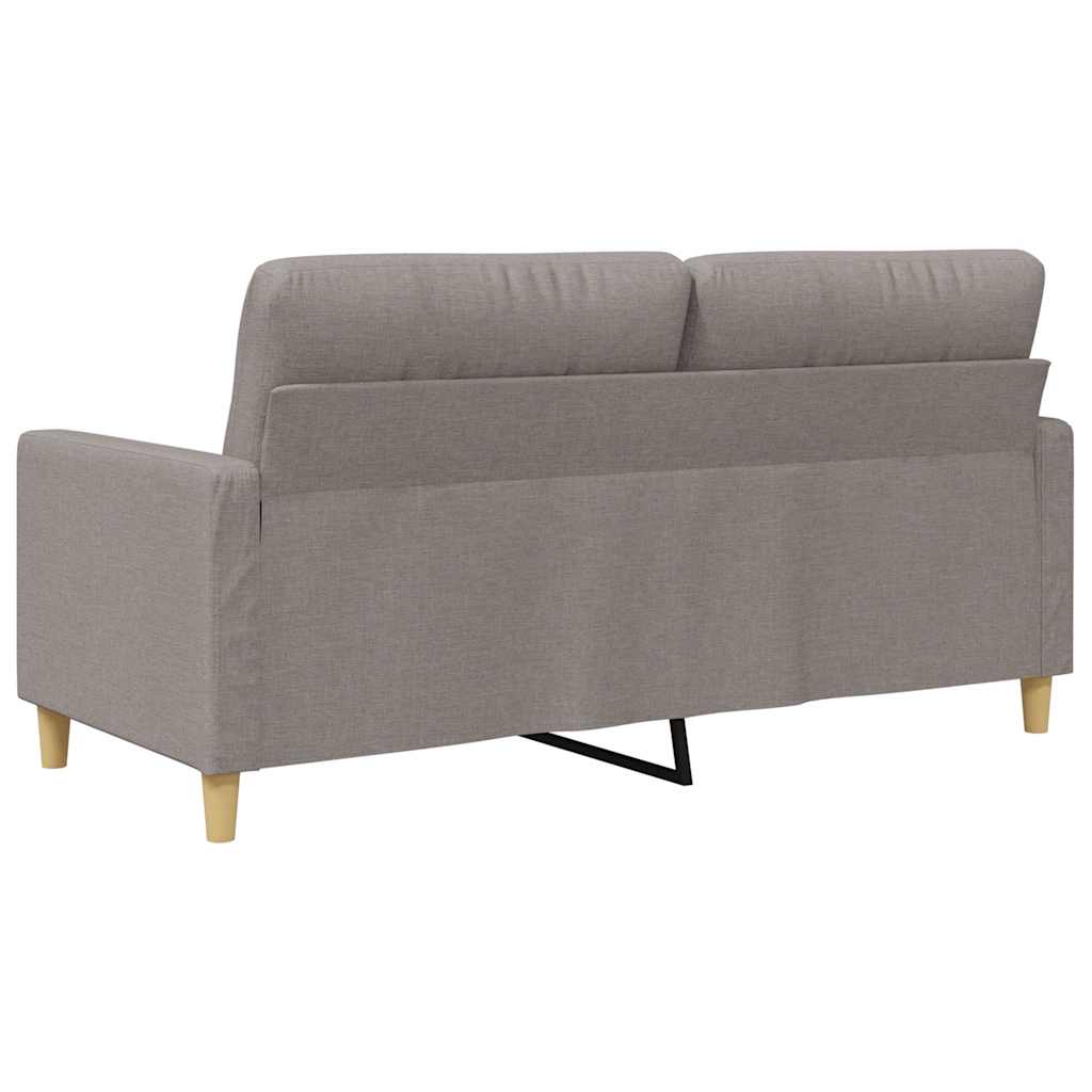 2-Sitzer-Sofa Taupe 140 cm Stoff