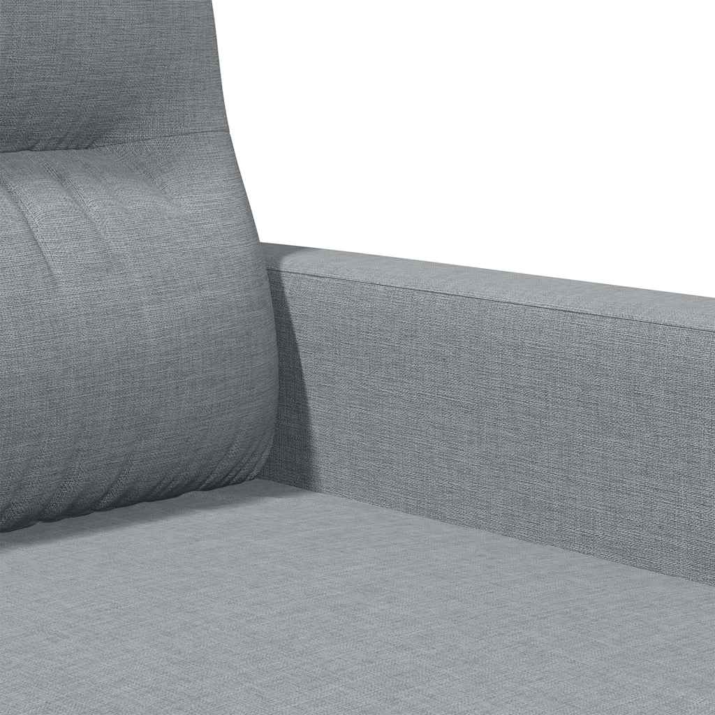 3-Sitzer-Sofa Hellgrau 180 cm Stoff