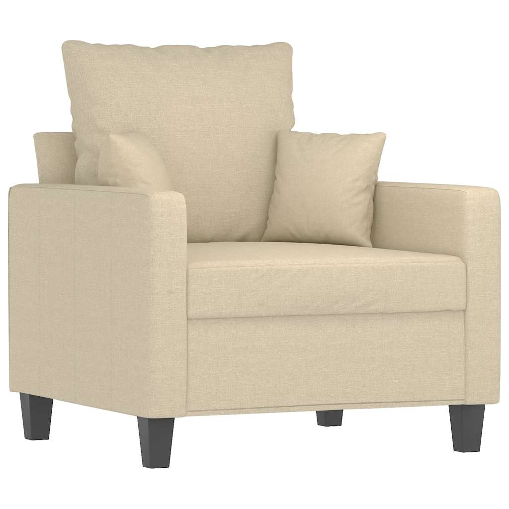 Sessel Creme 60 cm Stoff
