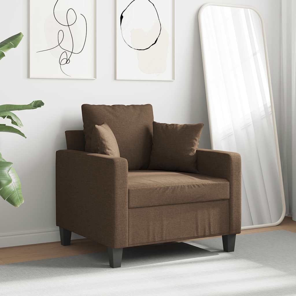 Sessel Braun 60 cm Stoff