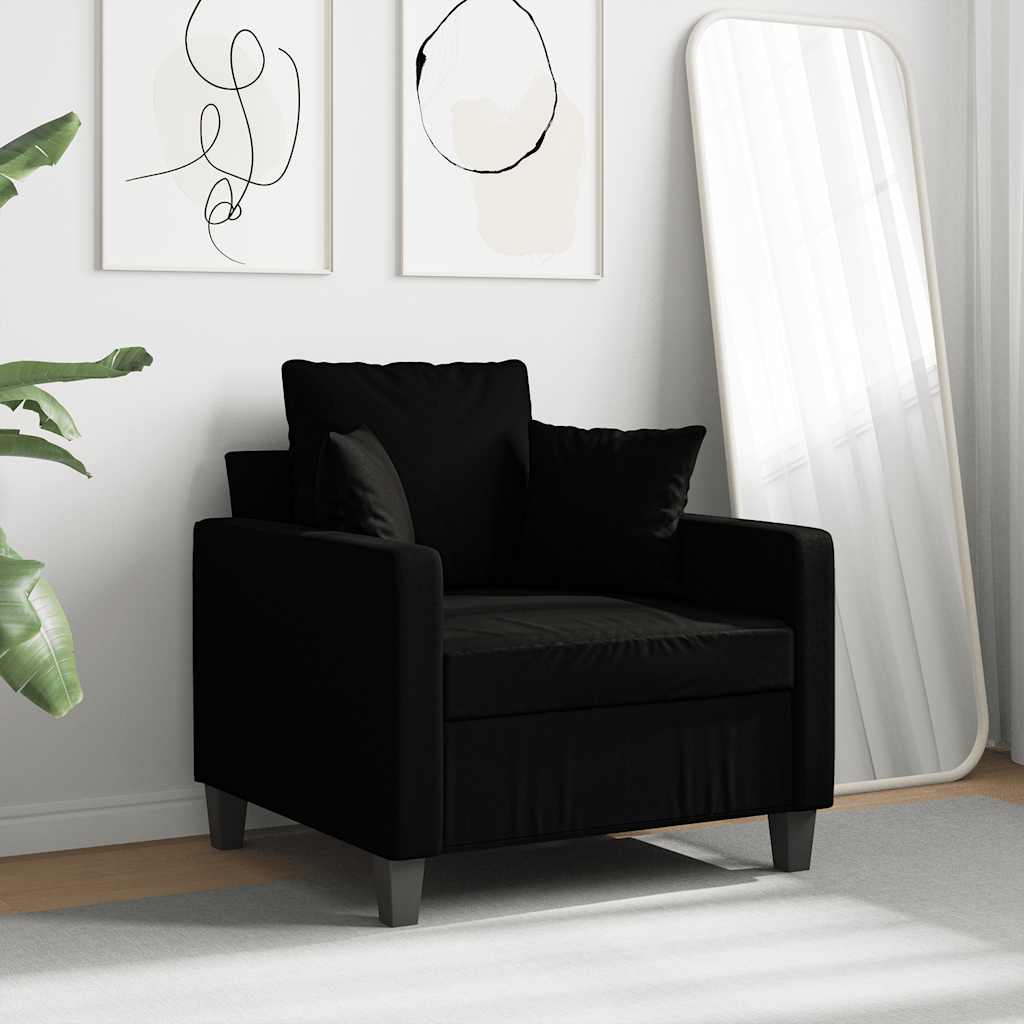 Sessel Schwarz 60 cm Stoff