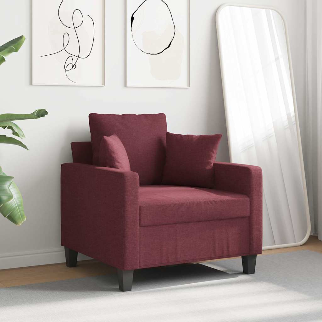 Sessel Weinrot 60 cm Stoff