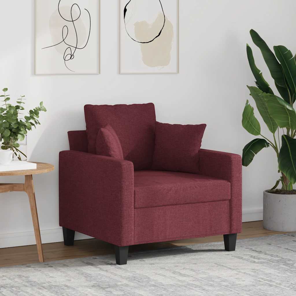 Sessel Weinrot 60 cm Stoff