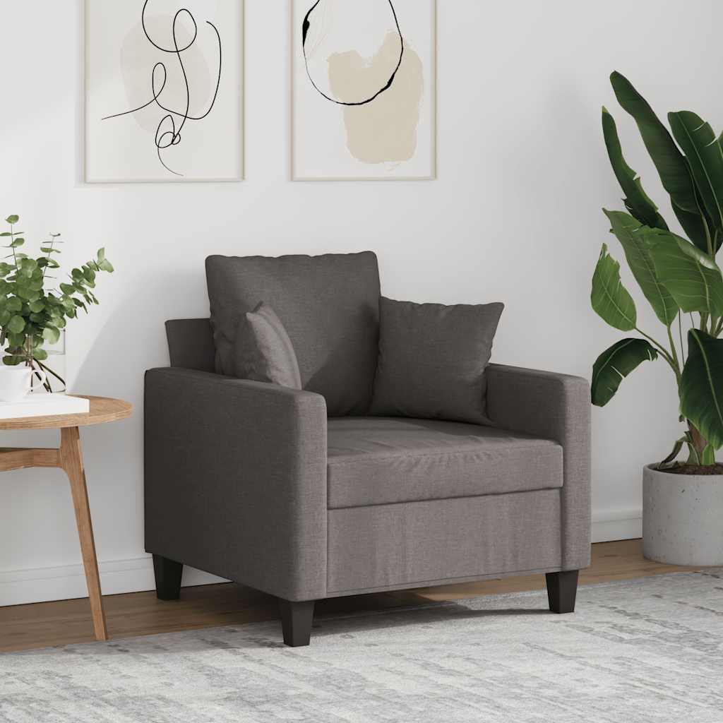 Sessel Taupe 60 cm Stoff