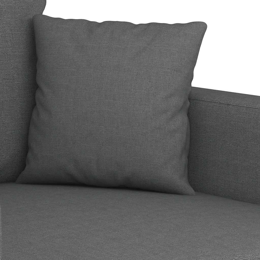 2-Sitzer-Sofa Dunkelgrau 120 cm Stoff