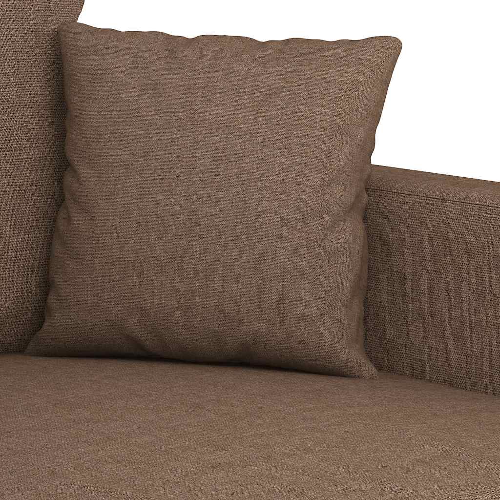2-Sitzer-Sofa Braun 120 cm Stoff