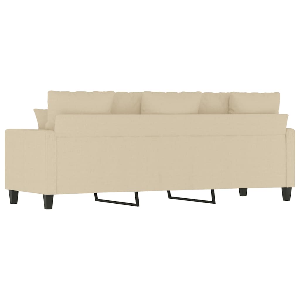 3-Sitzer-Sofa Creme 180 cm Stoff