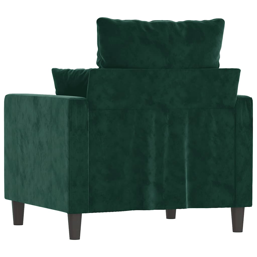 Sessel Dunkelgrün 60 cm Samt