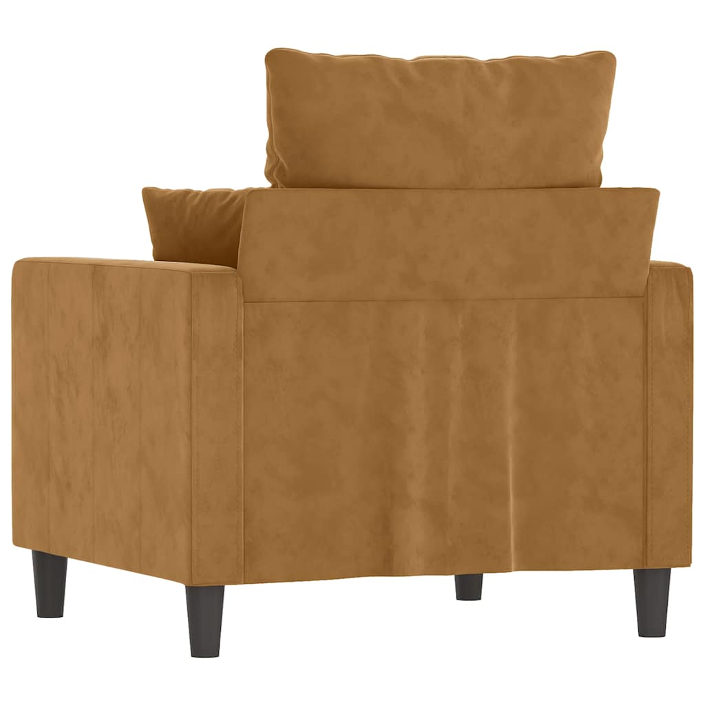 Sessel Braun 60 cm Samt