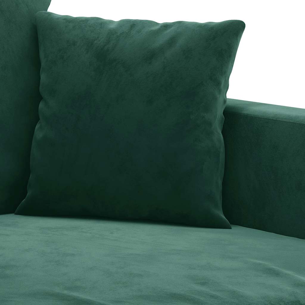 2-Sitzer-Sofa Dunkelgrün 120 cm Samt