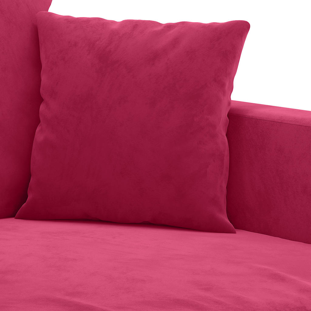 2-Sitzer-Sofa Weinrot 120 cm Samt