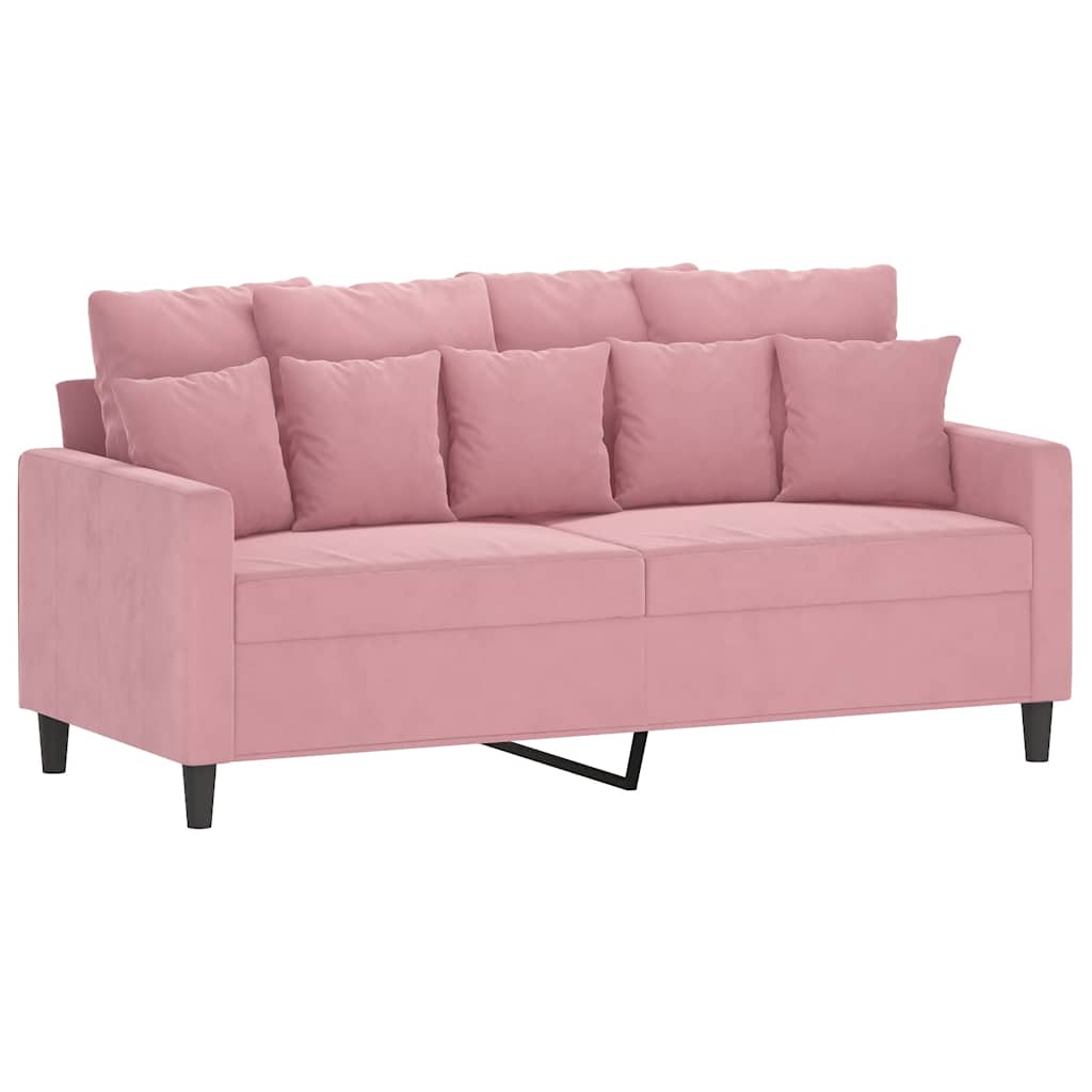 2-Sitzer-Sofa Rosa 140 cm Samt