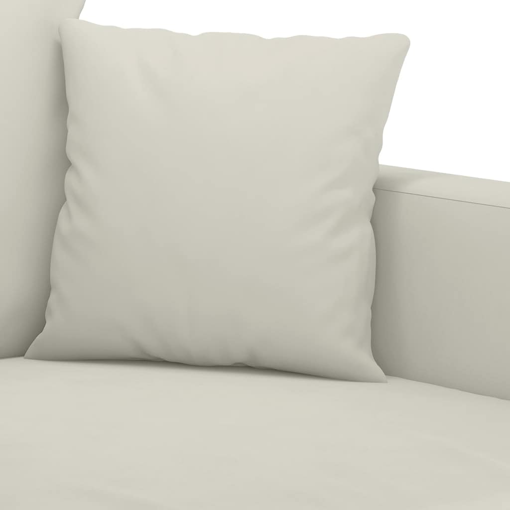 2-Sitzer-Sofa Creme 140 cm Samt