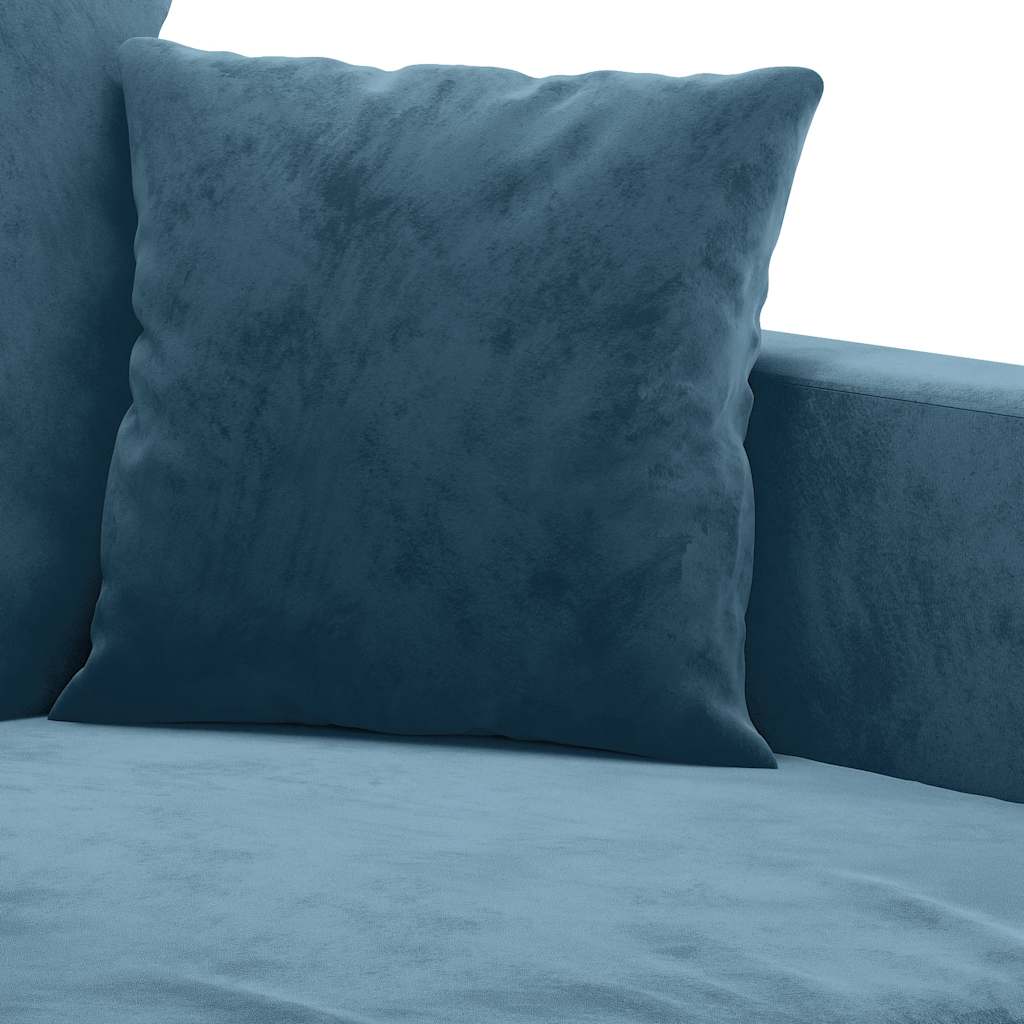 2-Sitzer-Sofa Blau 140 cm Samt