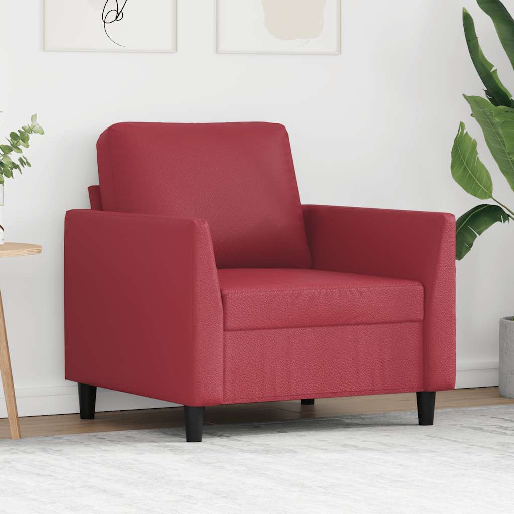 Sessel Weinrot 60 cm Kunstleder