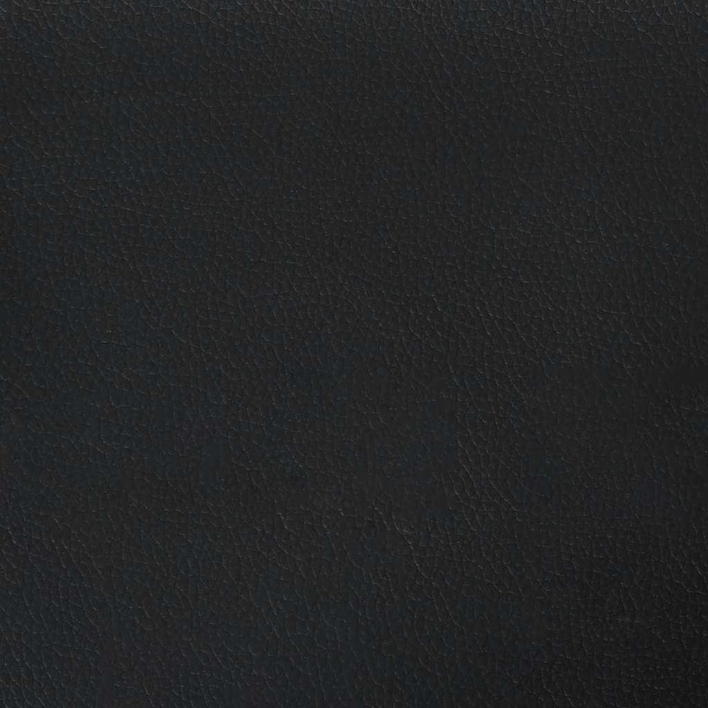 3-Sitzer-Sofa Schwarz 180 cm Kunstleder