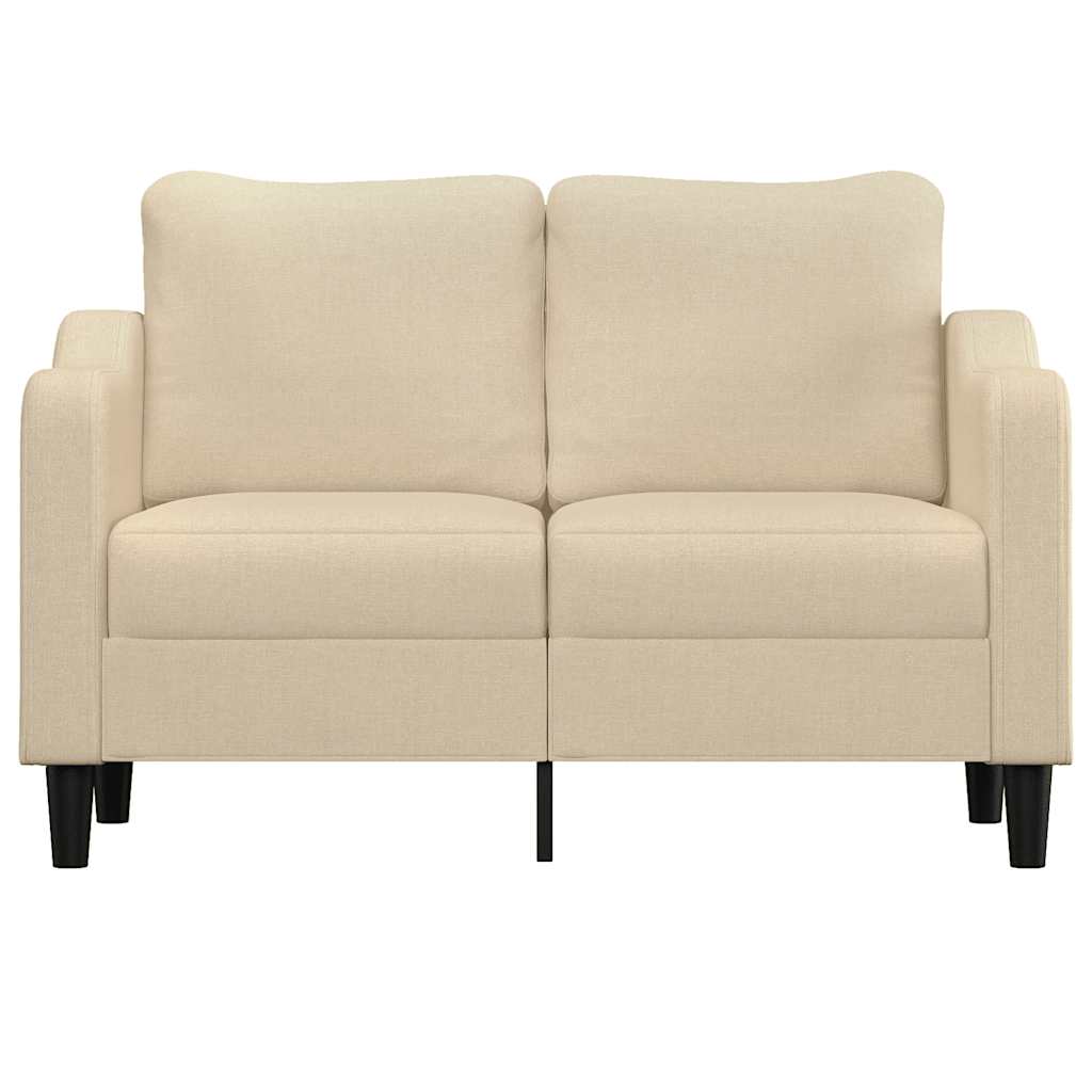 2-Sitzer-Sofa Creme 120 cm Stoff